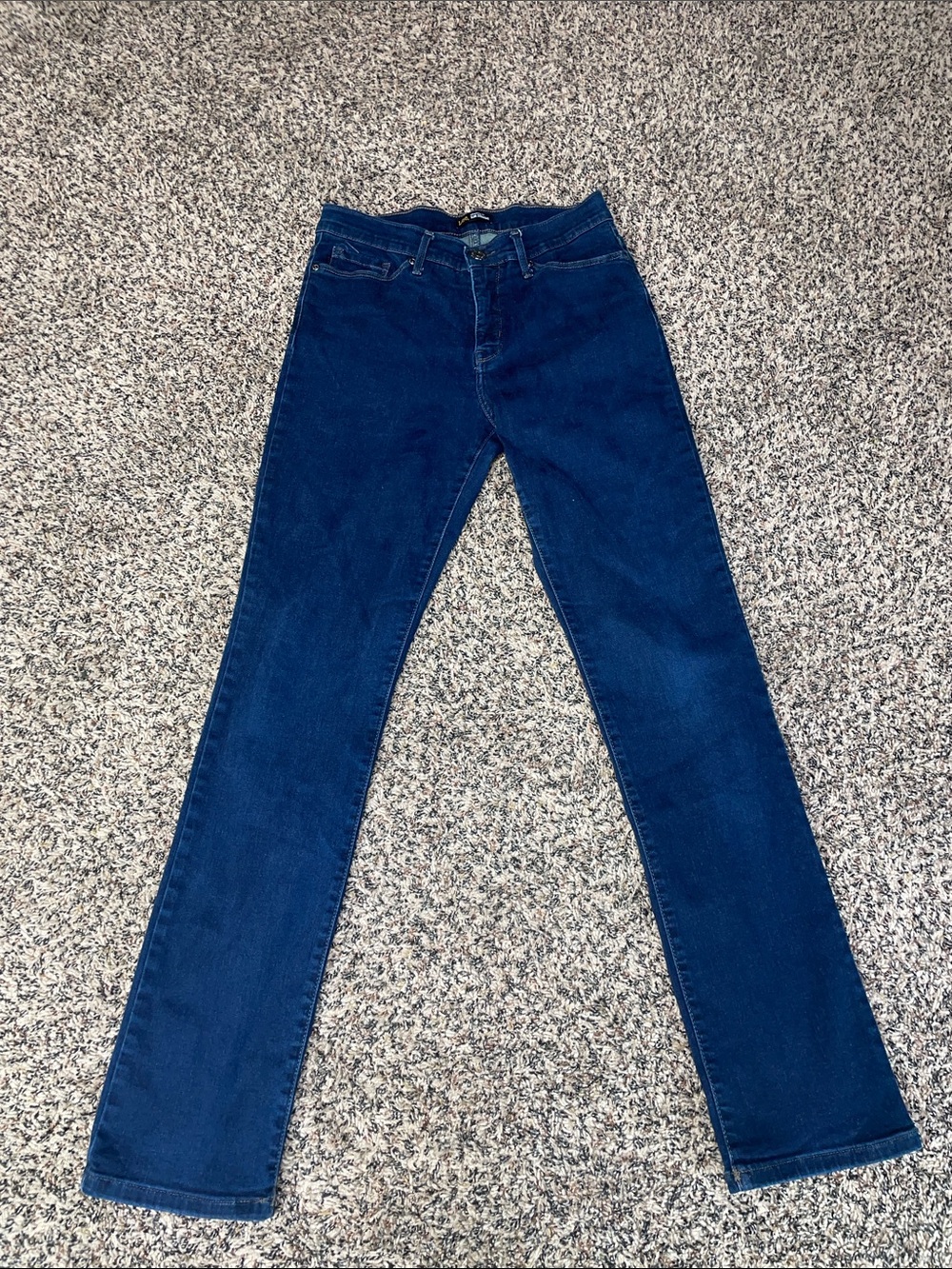 Lee Slimming Slim Straight Classic Dark Blue Women's Jeans 14” Waist EUC